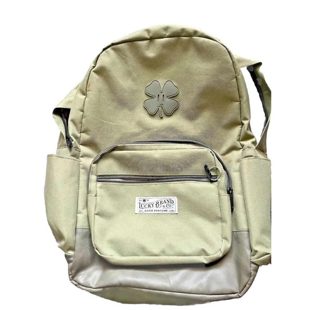Lucky Brand Backpack Green Back to School, Pockets 15” Laptop - NWOT